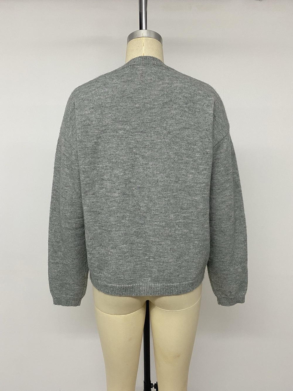 Star-Patterned Dropped Shoulder Sweater - Picture 13 of 14